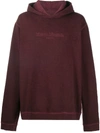 MAISON MARGIELA EMBROIIDERED-LOGO HOODIE