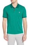 Robert Graham Easton Classic Fit Skull Applique Polo In Green