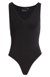 Richer Poorer V-neck Bodysuit In Black