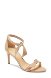 Alexandre Birman Clarita Bow-embellished Leather Sandals In Cameo