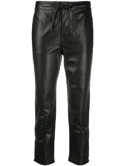 Rta Straight Leg Cropped Trousers In Black