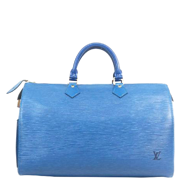 Pre-Owned Louis Vuitton Blue Epi Leather Speedy 40 | ModeSens