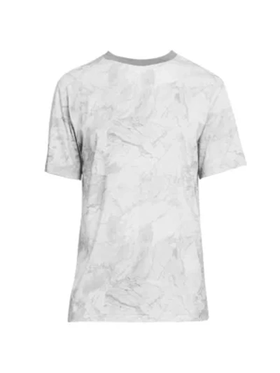 Theory Regular-fit Marble Racer T-shirt In Smoke Multi