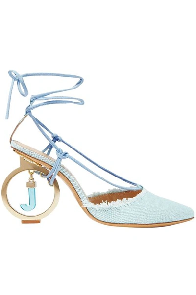 Jacquemus Les Chaussures Riviera Slingback Pumps In Sky Blue