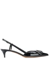 Valentino Vlogo 40 Patent Slingback Pump In Black