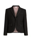 THOM BROWNE Classic Wool Single-Breaster Blazer Jacket
