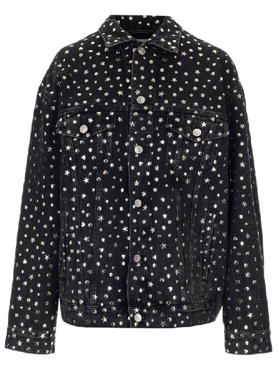 Balenciaga Star Studded Jacket In Grey