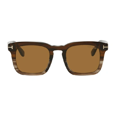 Tom Ford Tortoiseshell Dax Sunglasses In 55e Col Hav