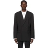 VALENTINO VALENTINO BLACK DOUBLE-BREASTED BLAZER