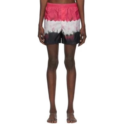 Valentino Jelly Block-print Shell Swim Shorts In A7b Jb Pink
