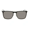 HUGO BOSS BOSS BLACK MATTE RECTANGULAR SUNGLASSES