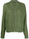 LUISA CERANO LONG SLEEVE CABLE KNIT CARDIGAN