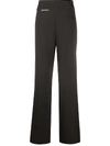 JUST CAVALLI HIGH-WAISTED WIDE-LEG TROUSERS