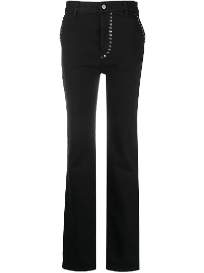 Just Cavalli Riveted Bootcut Jeans In Black