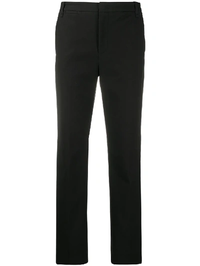 Vince Tapered Tailored Trousers In Black