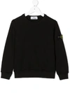 STONE ISLAND JUNIOR LOGO PATCH SWEATSHIRT