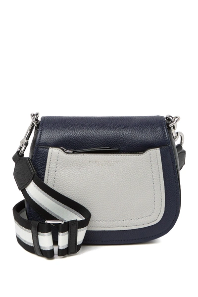 Marc Jacobs Empire City Mini Leather Messenger Bag In Navy Multi