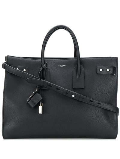 Saint Laurent Large Sac Du Jour Tote Bag In Black