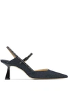 JIMMY CHOO RAY 65MM DENIM PUMPS