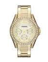 FOSSIL FOSSIL RILEY WOMAN WRIST WATCH GOLD SIZE - STAINLESS STEEL