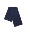 Gucci Gg Supreme Pattern Two-sided Scarf In Blue