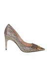 SERGIO ROSSI SR1 080 POINTED PUMPS IN GOLD COLOR