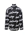 BALENCIAGA BALENCIAGA ALLOVER LOGO TURTLENECK SWEATER