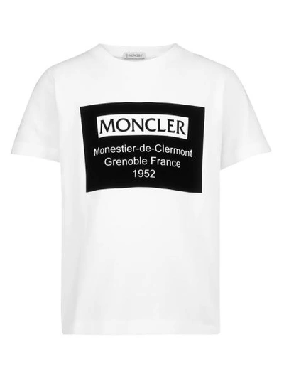 Moncler White T-shirt For Kids