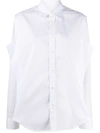 Maison Margiela Layered Button-up Shirt In White