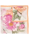 SHANGHAI TANG MAGNOLIA PEONY-PRINT SCARF