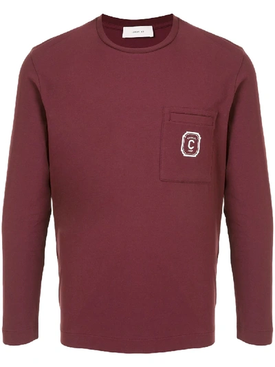 Cerruti 1881 Crew Neck Patch Pocket T-shirt In Red