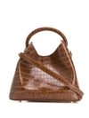 ELLEME BAOZI CROC-EMBOSSED SHOULDER BAG