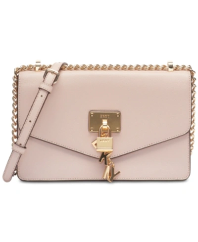 Dkny Elissa Leather Chain Strap Shoulder Bag, Created For Macy's In Iconic Blush/gold