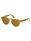 TOM FORD MARGAUX 50MM ROUND SUNGLASSES,0400012833379