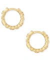 Kendra Scott Small Patterned Huggie Hoop Earrings, 0.51" In Gold