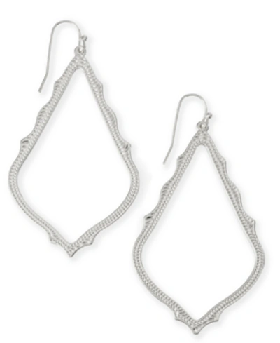 Kendra Scott Detailed Drop Earrings In Silver
