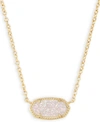 Kendra Scott 14k Gold Plated Elisa Pendant Necklace In Iridescent