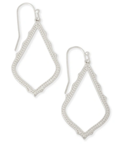 Kendra Scott Detailed Drop Earrings In Silver