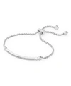Kendra Scott Pave Bar Slider Bracelet In Silver