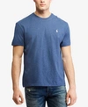 Polo Ralph Lauren Ralph Lauren Classic Fit Crewneck Tee In Derby Blue Heather