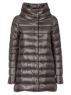Herno Amelia Stand Collar Down Coat In Grey
