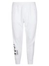DSQUARED2 WHITE COTTON ICON TRACK trousers,11439549