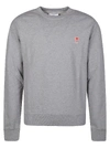 Ami Alexandre Mattiussi Heart Cotton Jersey Sweatshirt In Grey