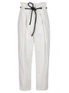 3.1 PHILLIP LIM / フィリップ リム WHITE COTTON BLEND TROUSERS,11439428