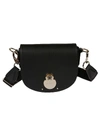 Longchamp Medium Cavalcade Leather Crossbody Bag In Black