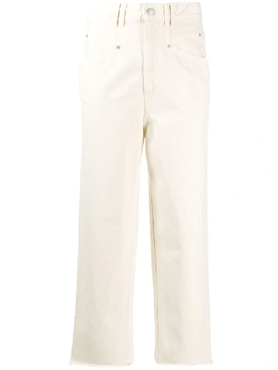 Isabel Marant High-rise Cropped Jeans In Neutrals