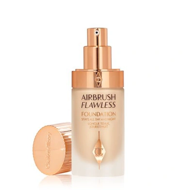 Charlotte Tilbury Airbrush Flawless Longwear Foundation 4 Warm In Warm (fair Medium With Yellow Undertones