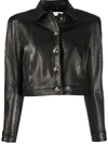 IRO CROPPED LEATHER JACKET