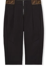 FENDI FF WAISTBAND TROUSERS