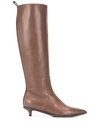 BRUNELLO CUCINELLI POINTED TOE KNEE-HIGH BOOTS